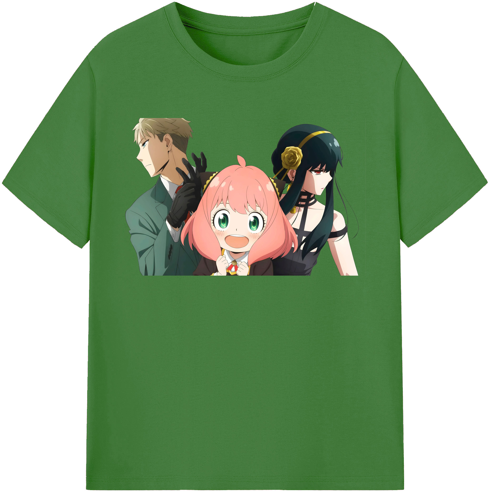 （画像用） SPY×FAMILY间谍家家酒 レディースカジュアルプリントTシャツ（綿100％）
